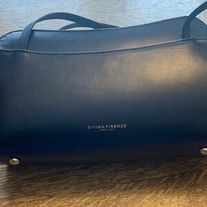 Divina Firenze Black Leather Handbag